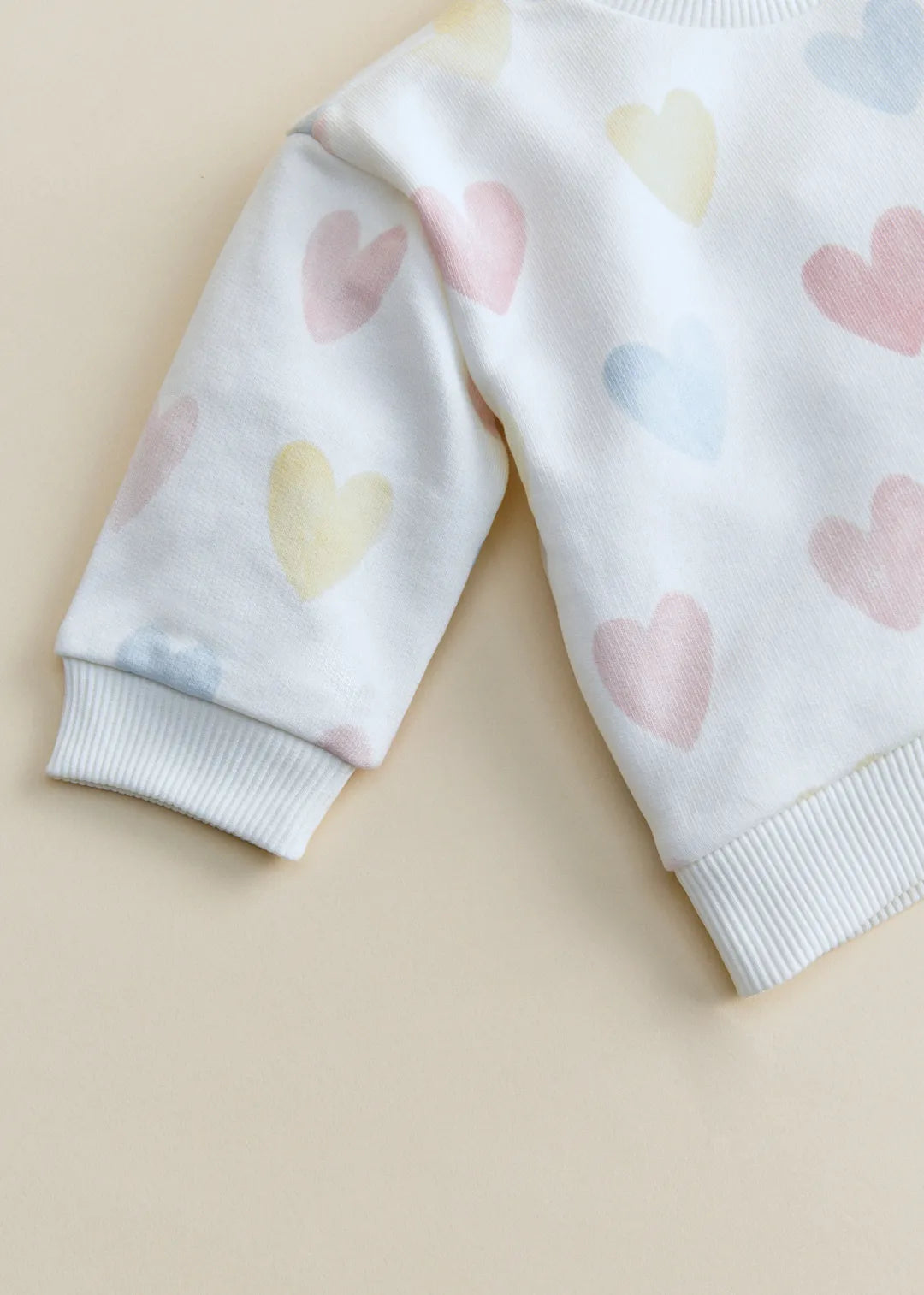 Ecru & Pastel Hearts