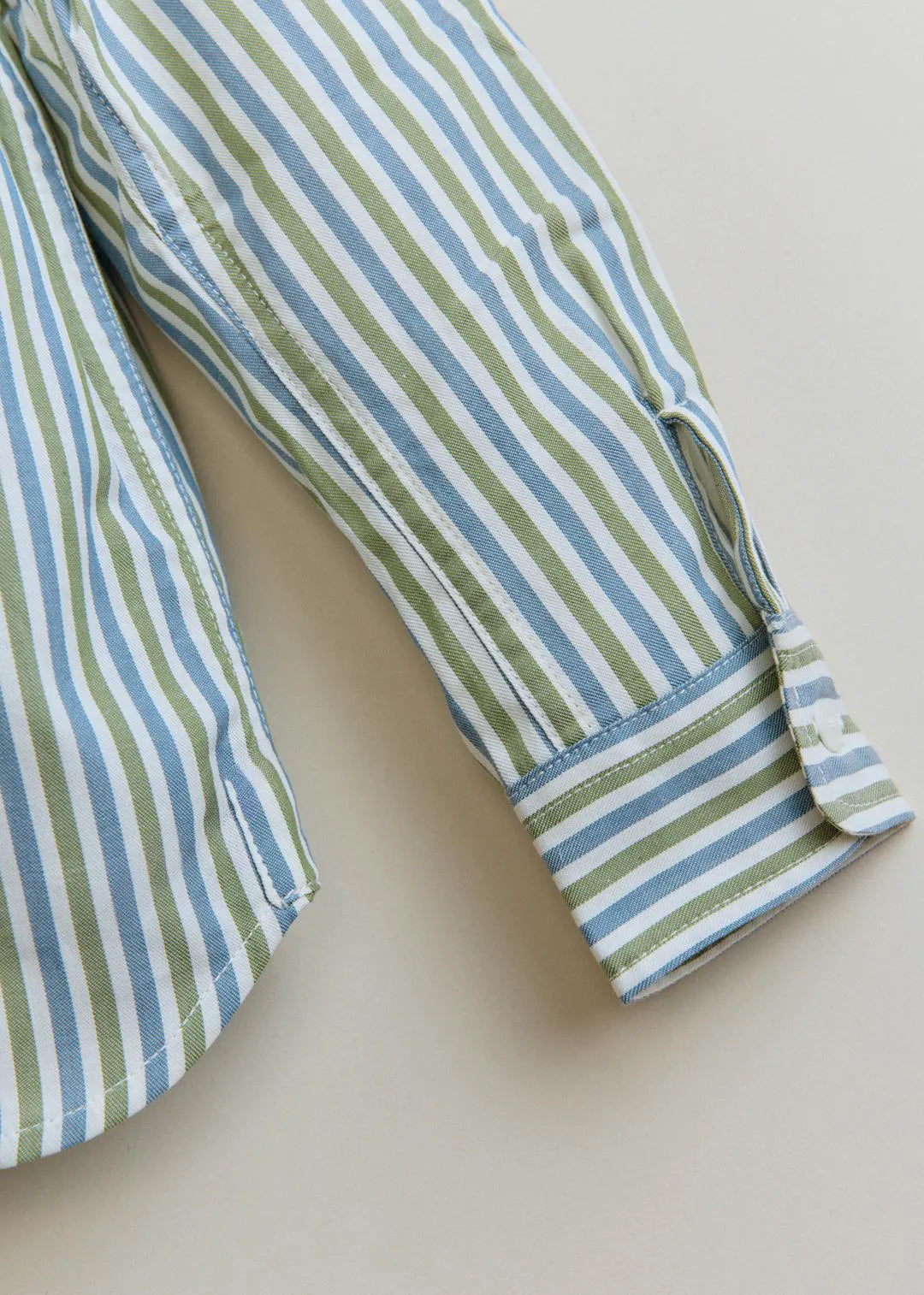 Khaki/Blue Stripe