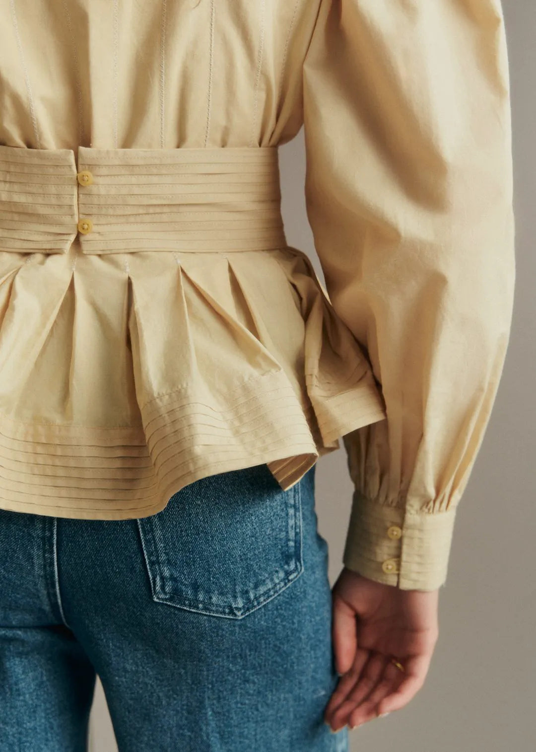 Solid Mustard Embroidery