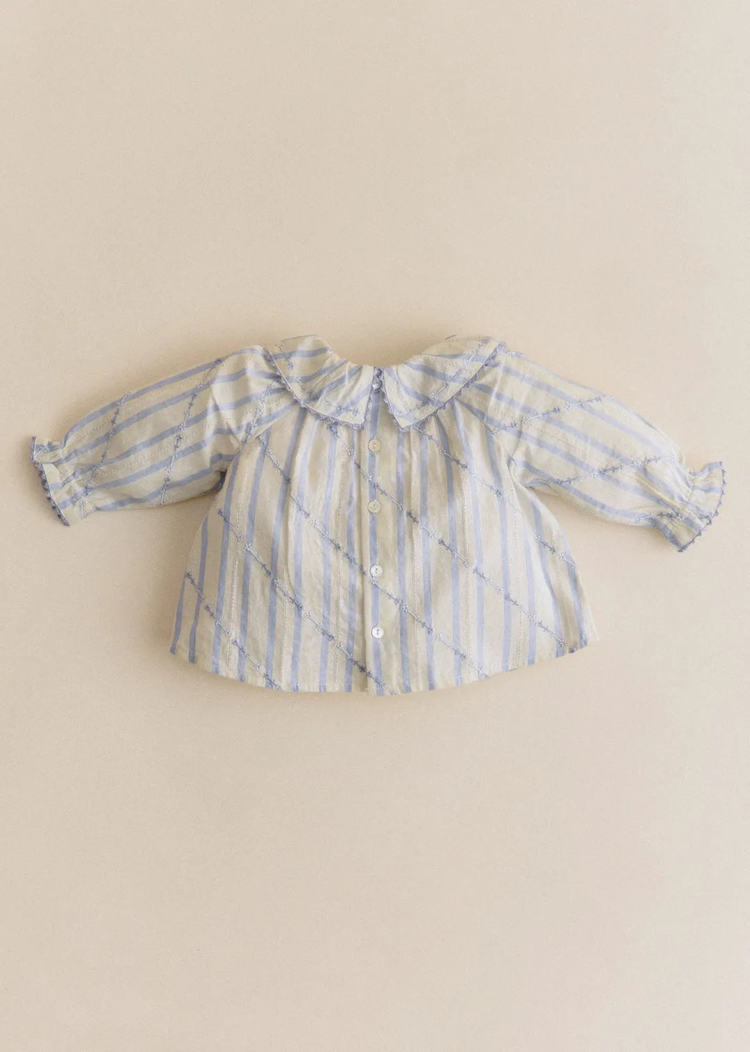 Lavender Striped Embroidery