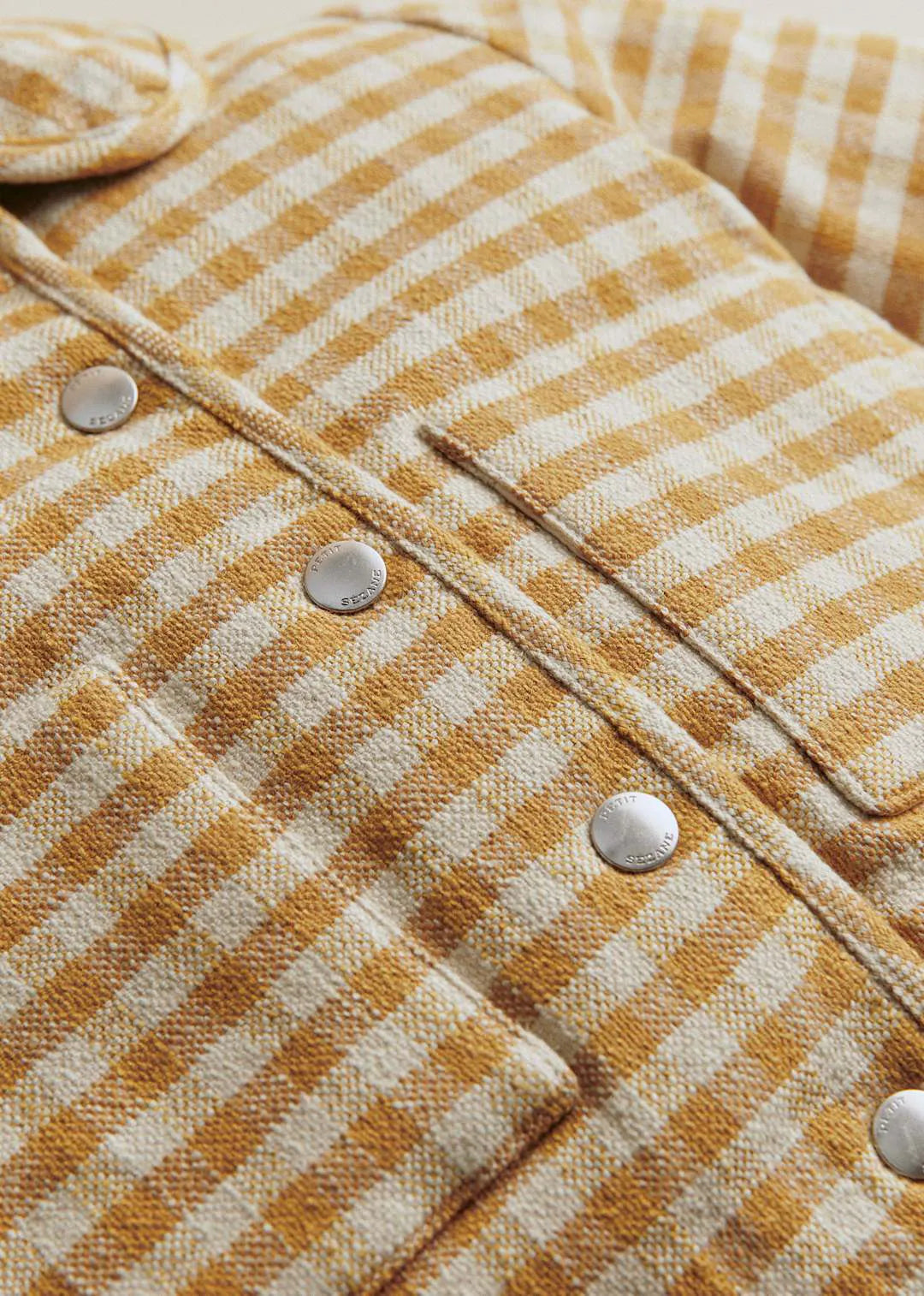 Ochre Ecru Gingham Checks