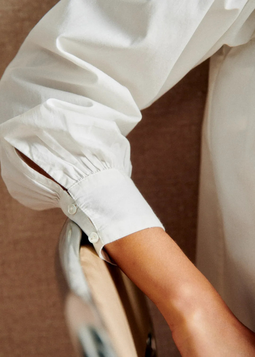 Ecru with Embroidery