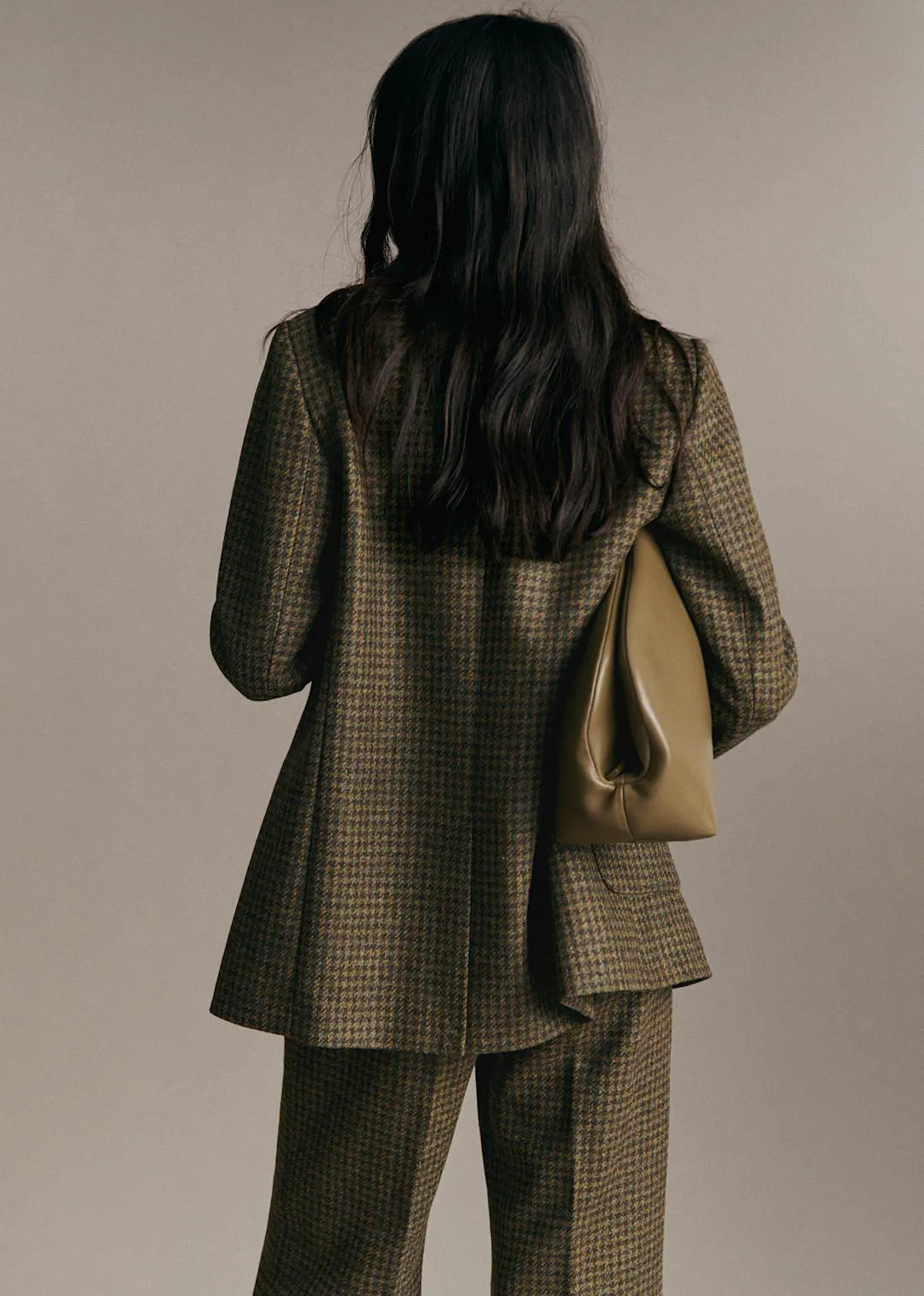 Moss Green Houndstooth