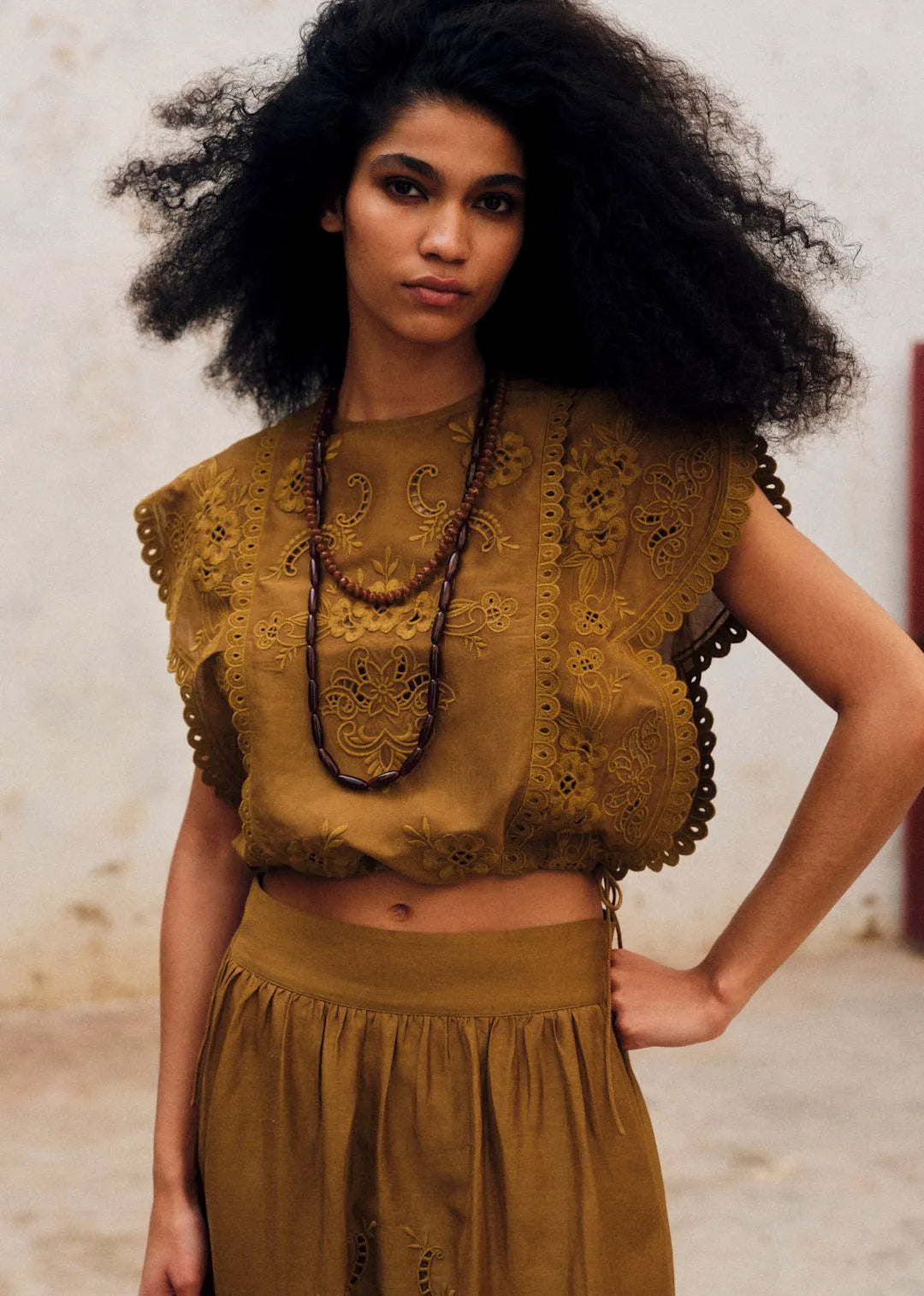 Embroidered Bronze