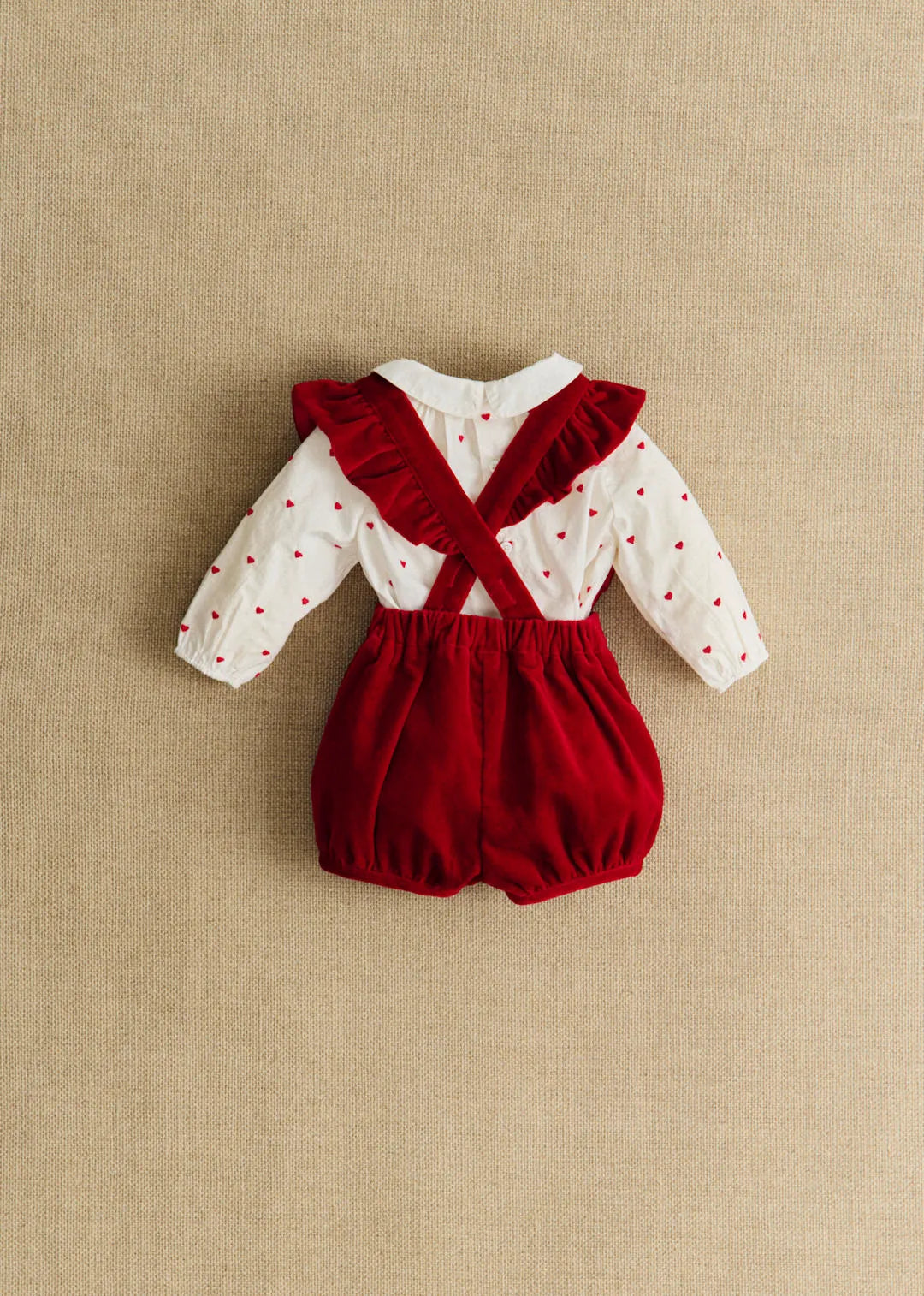 White with Red Embroidery