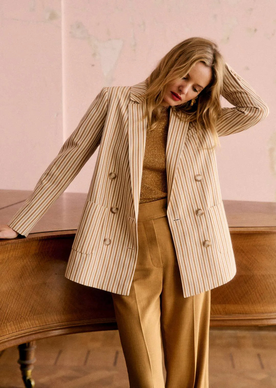 Coffee Beige Stripes
