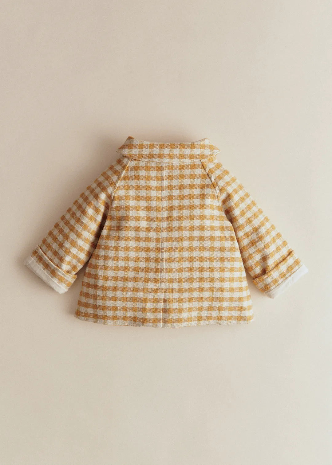 Ochre Ecru Gingham Checks