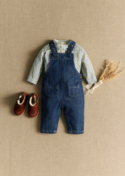 Dark blue light denim