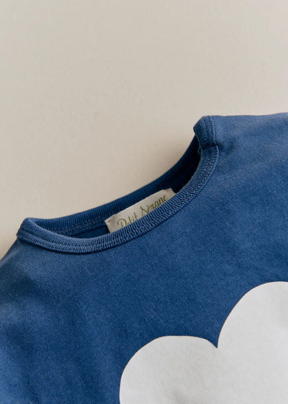 Indigo blue / Ecru