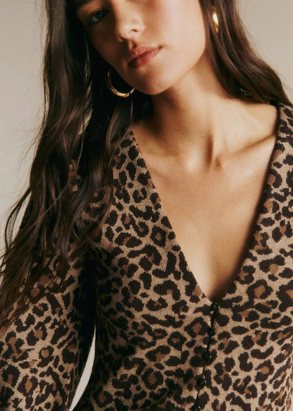 Leopard Jacquard