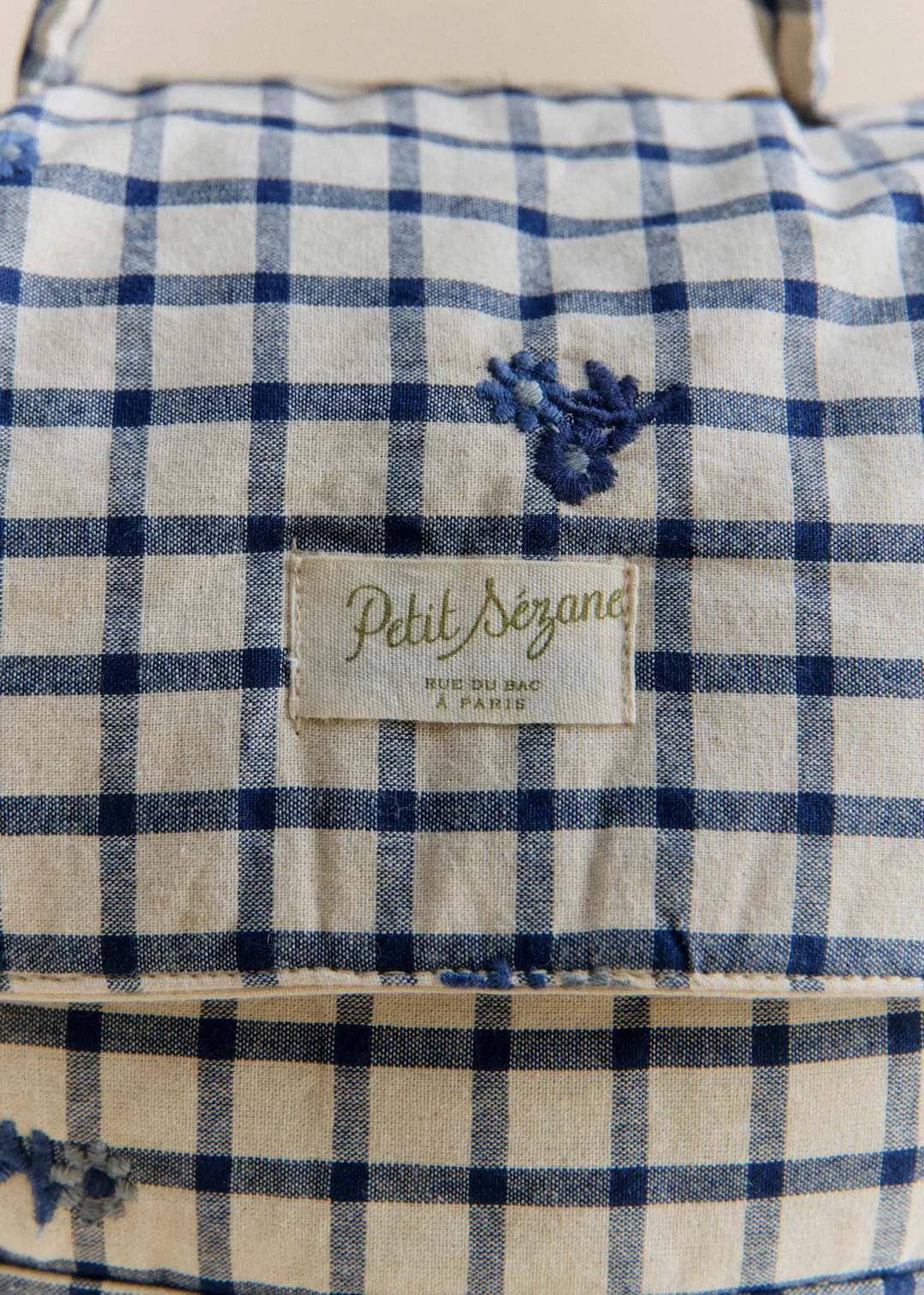 Floral Embroidery Check