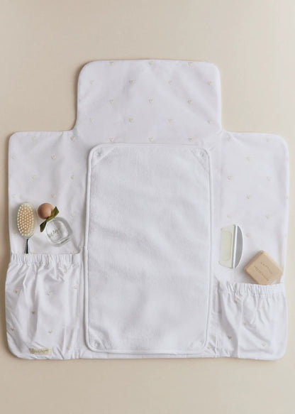 Beige Heart Print