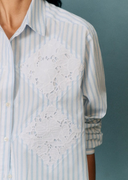 Pale Blue Stripes