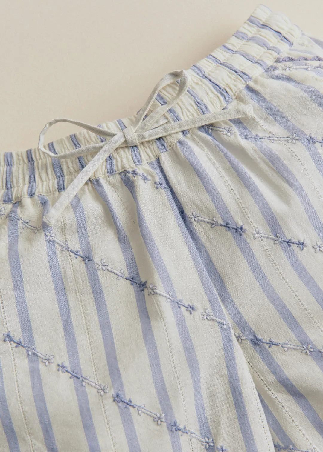 Lavender Striped Embroidery
