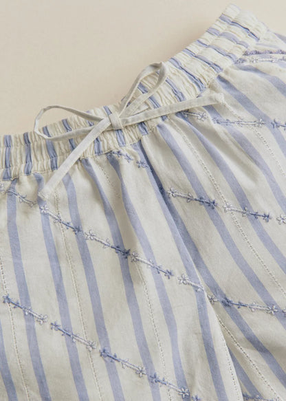 Lavender Striped Embroidery