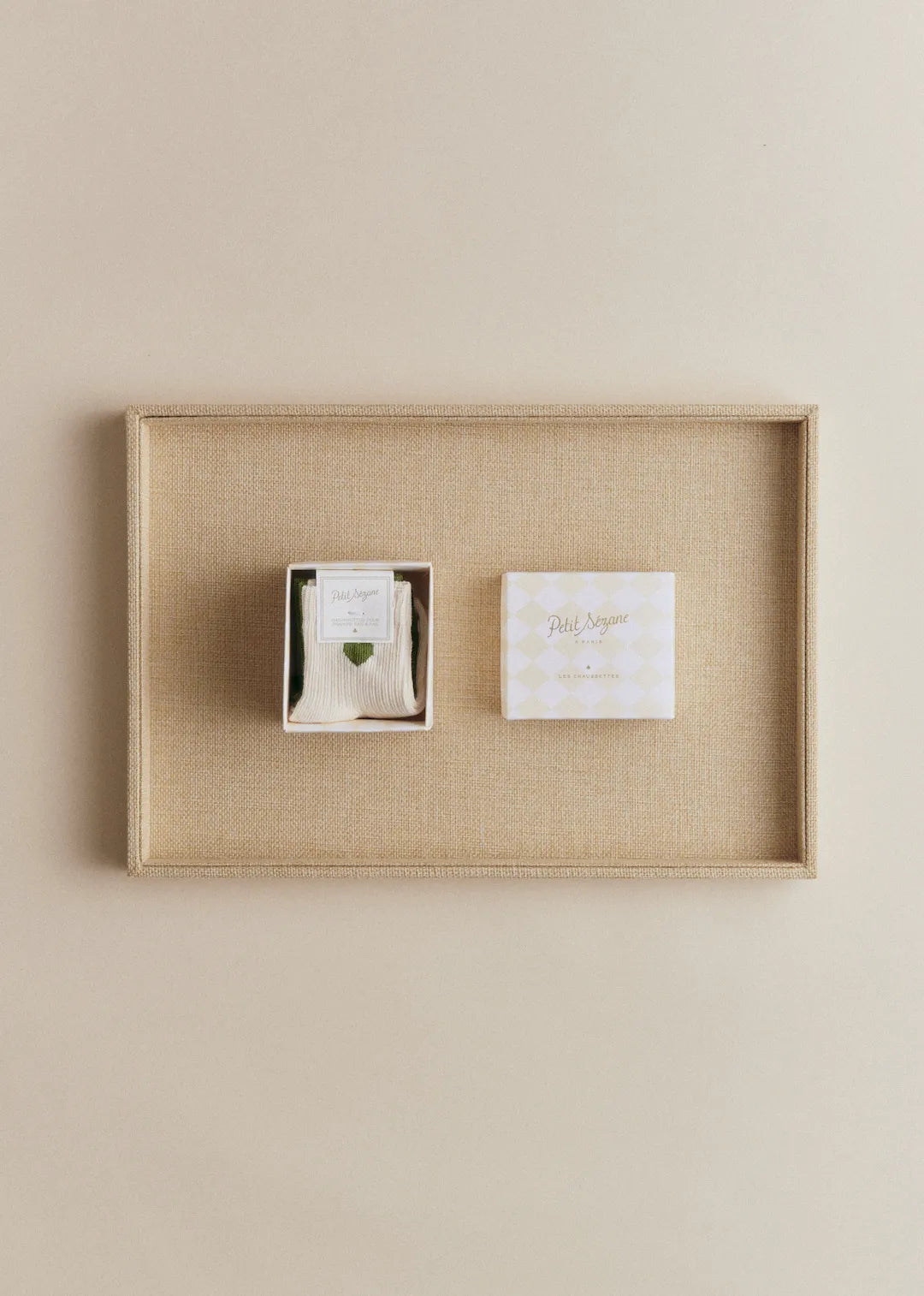Ecru heart / Lucky green clover