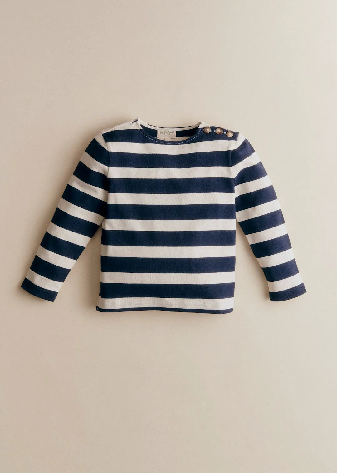 Ecru/ Navy Maxi Stripes