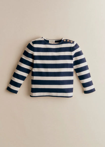 Ecru/ Navy Maxi Stripes