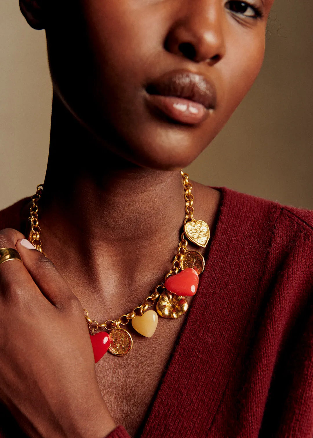 Red Multi Gold