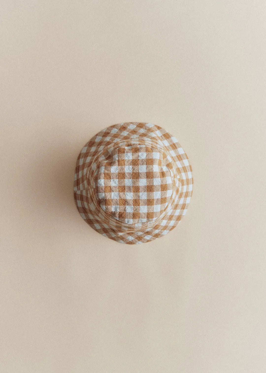Vichy Gaufré Bleu Caramel