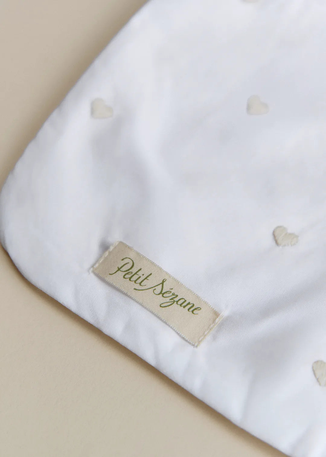Beige Heart Print