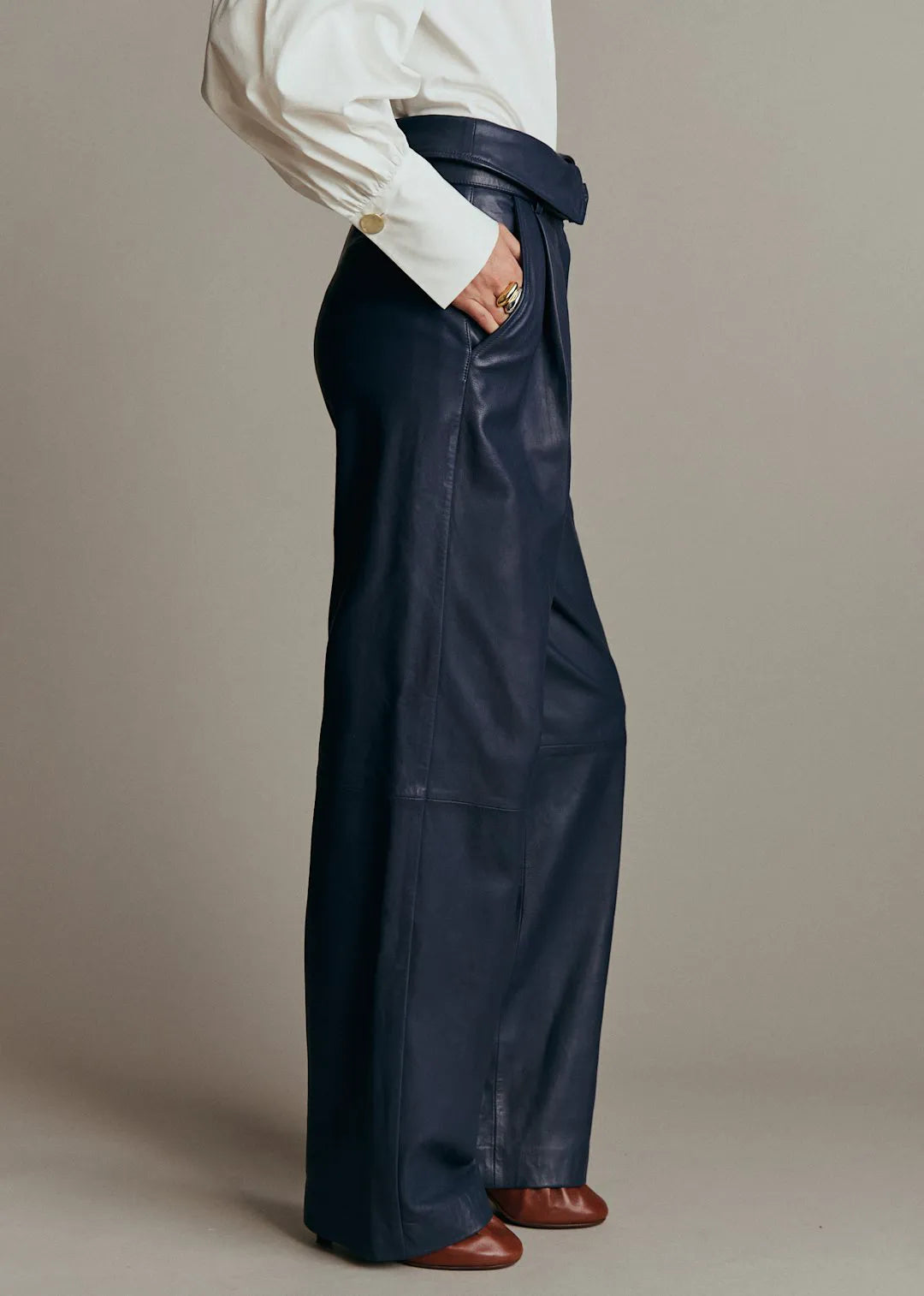 Leather Navy