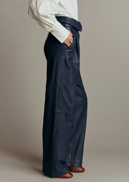 Leather Navy