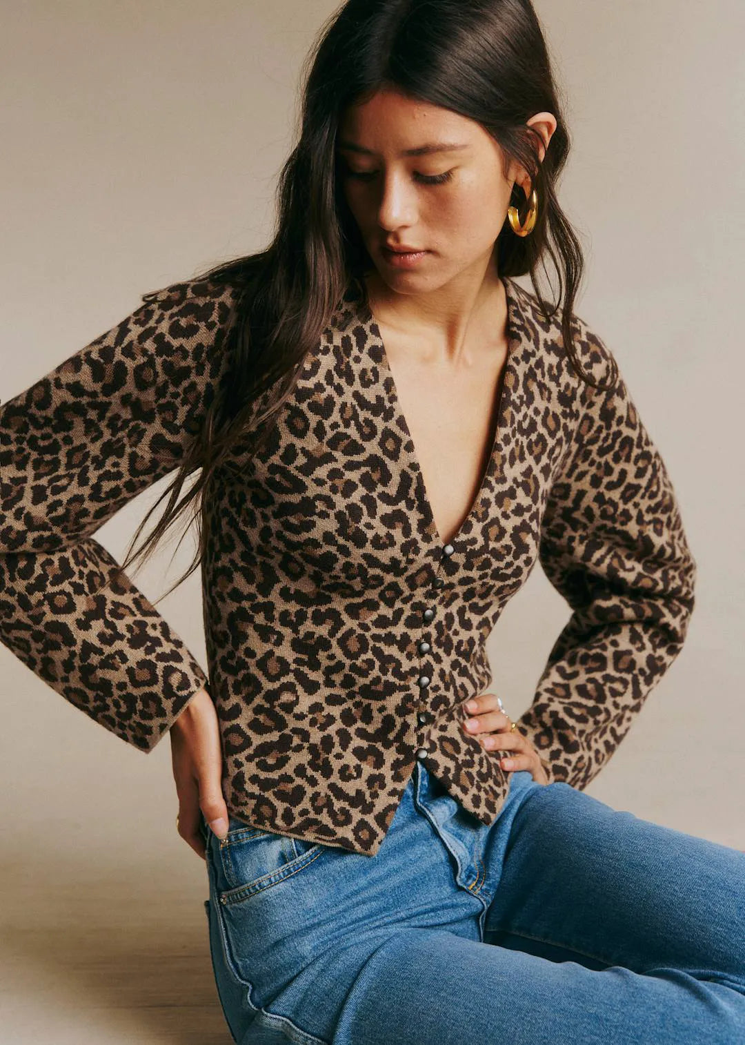 Leopard Jacquard