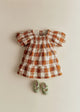 Maxi Gingham Caramel / Ecru
