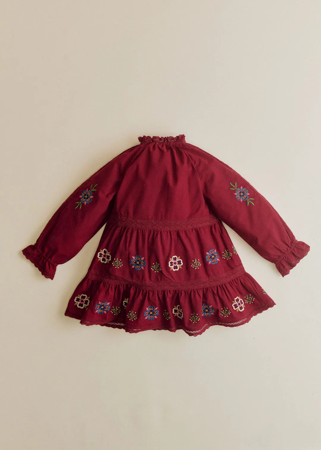 Burgundy / Jasmine Embroidery