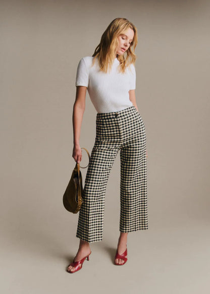 Black and Ecru Gingham