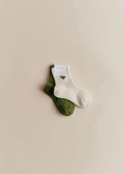Ecru heart / Lucky green clover