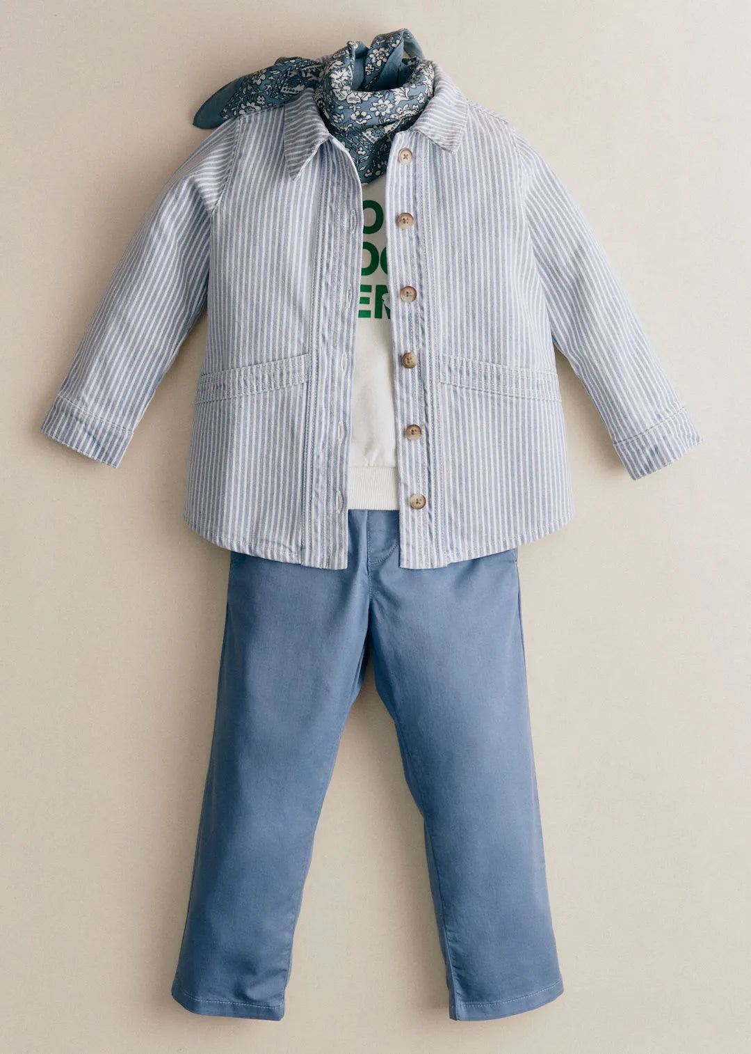 Blue Striped Denim