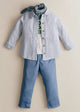 Blue Striped Denim