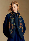 Navy/ Retro Flowers