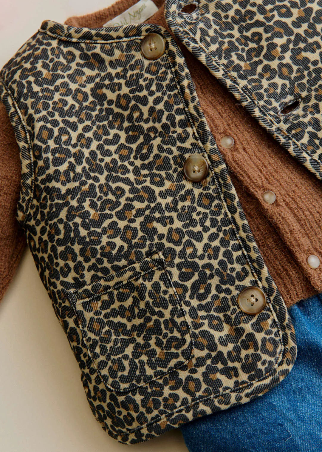 Beige Leopard Print