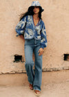 Blue with Jacquard Shells