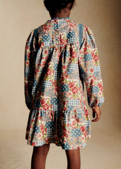 Rose and Polka Dot Patchwork