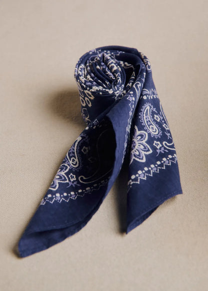 Navy Bandana Print