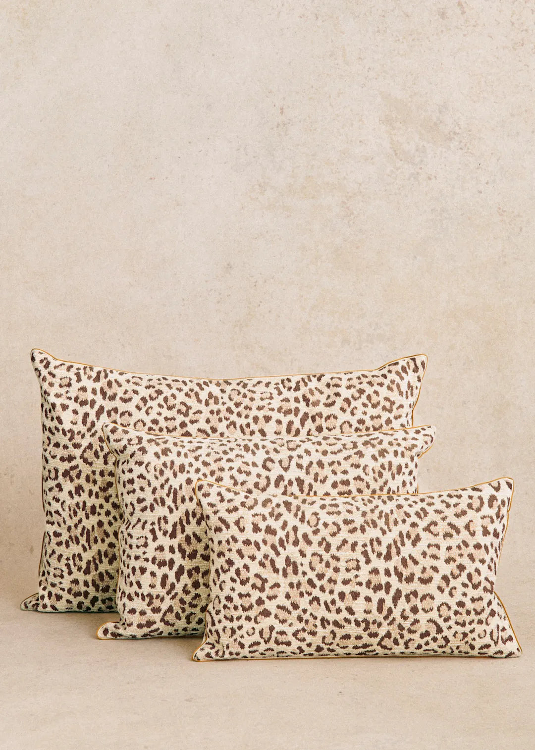 Ecru and Coffee Leopard Print