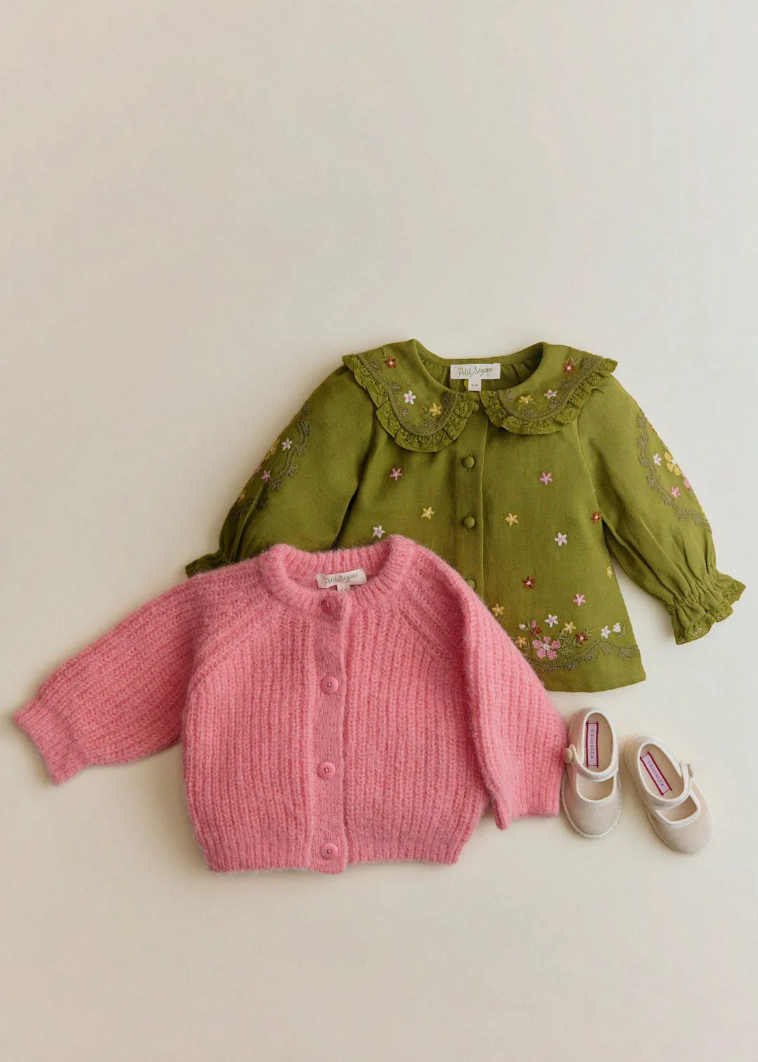 Olive Green Laurette Embroidery