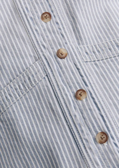 Blue Striped Denim