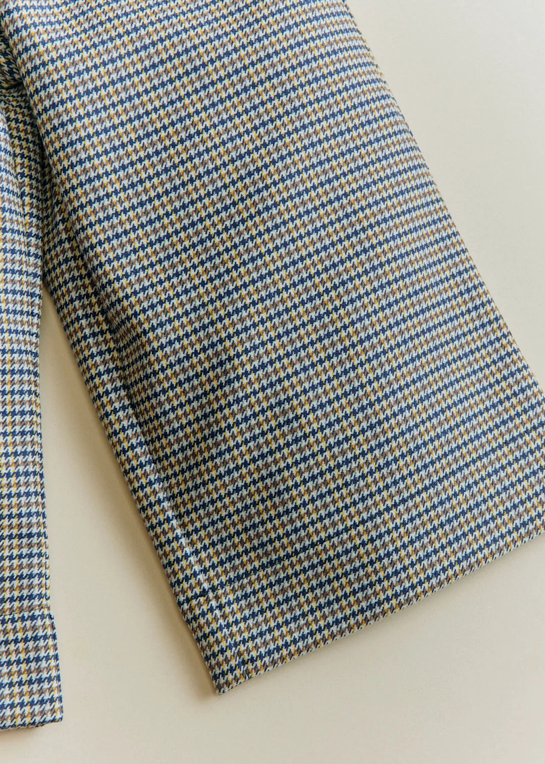 Blue Yellow Camel Houndstooth