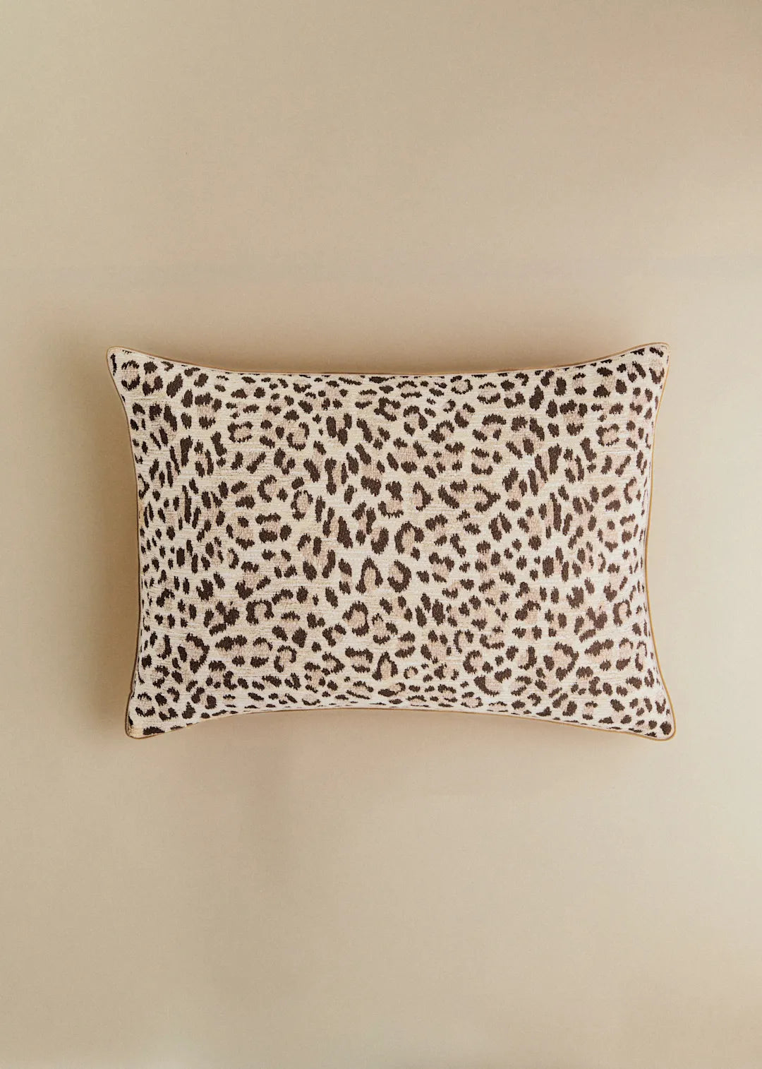 Ecru and Coffee Leopard Print