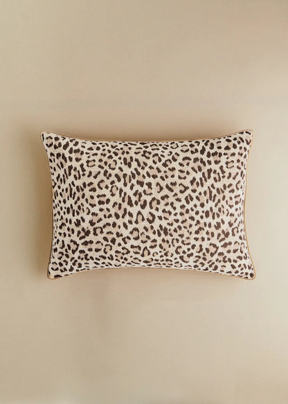 Ecru and Coffee Leopard Print