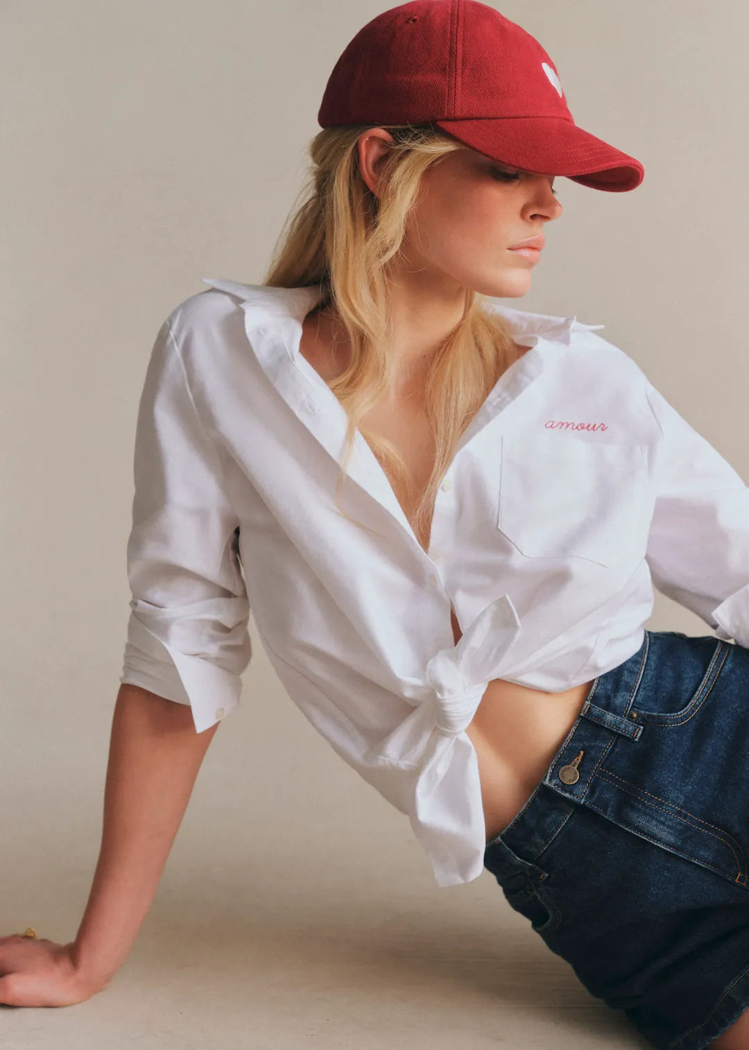 Ecru Love Embroidery