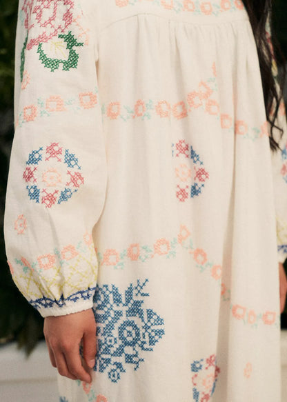 Green Pink Camellia print