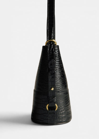 Black Crocodile Print