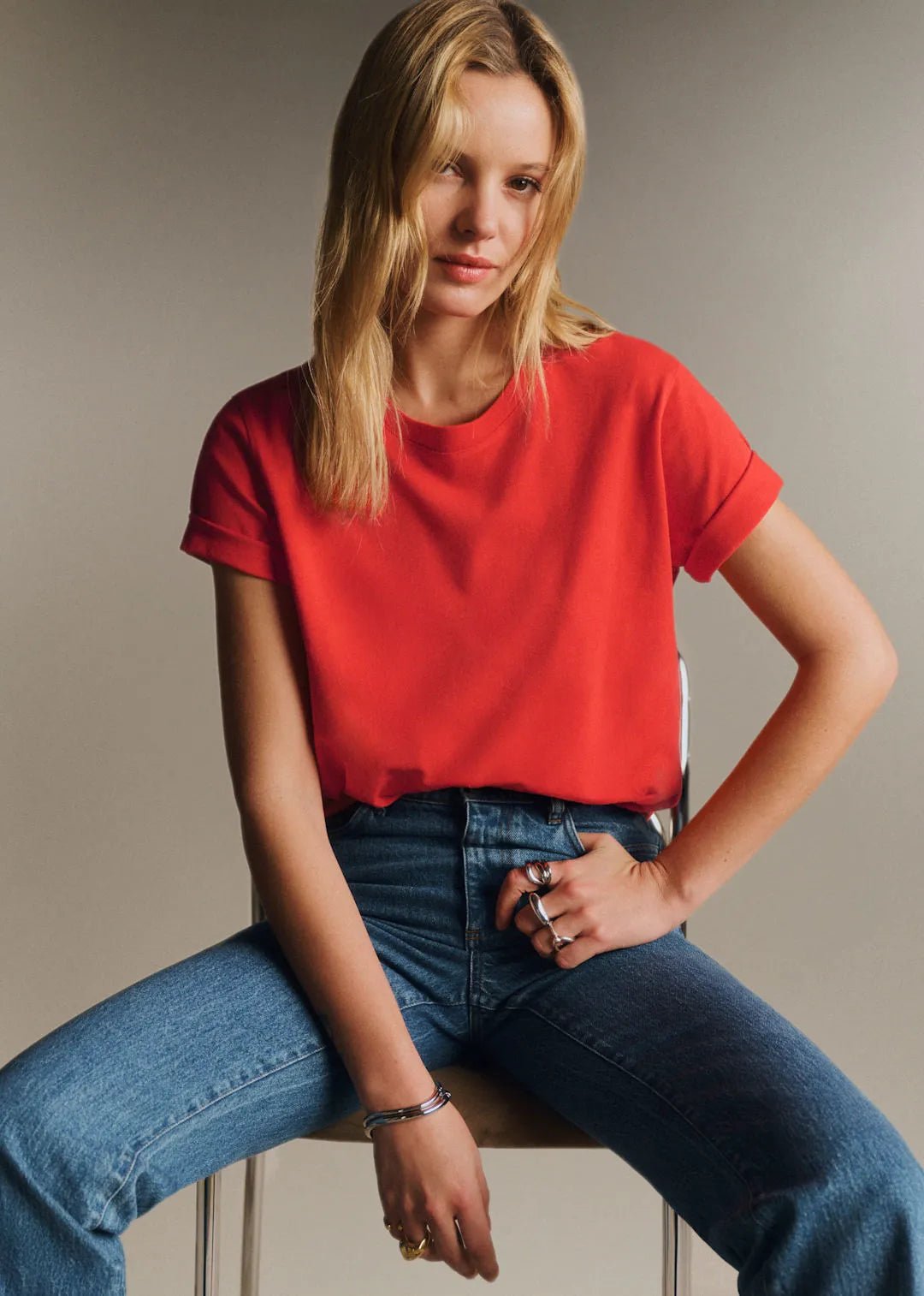 Bright red