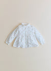 White / Multicoloured Embroidery